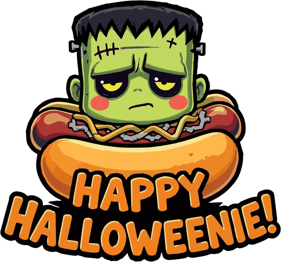 Happy Halloweenie — original cut file design by Lauren Farrow