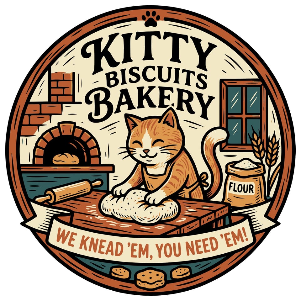 Kitty Biscuits Bakery — original cut file design by Lauren Farrow