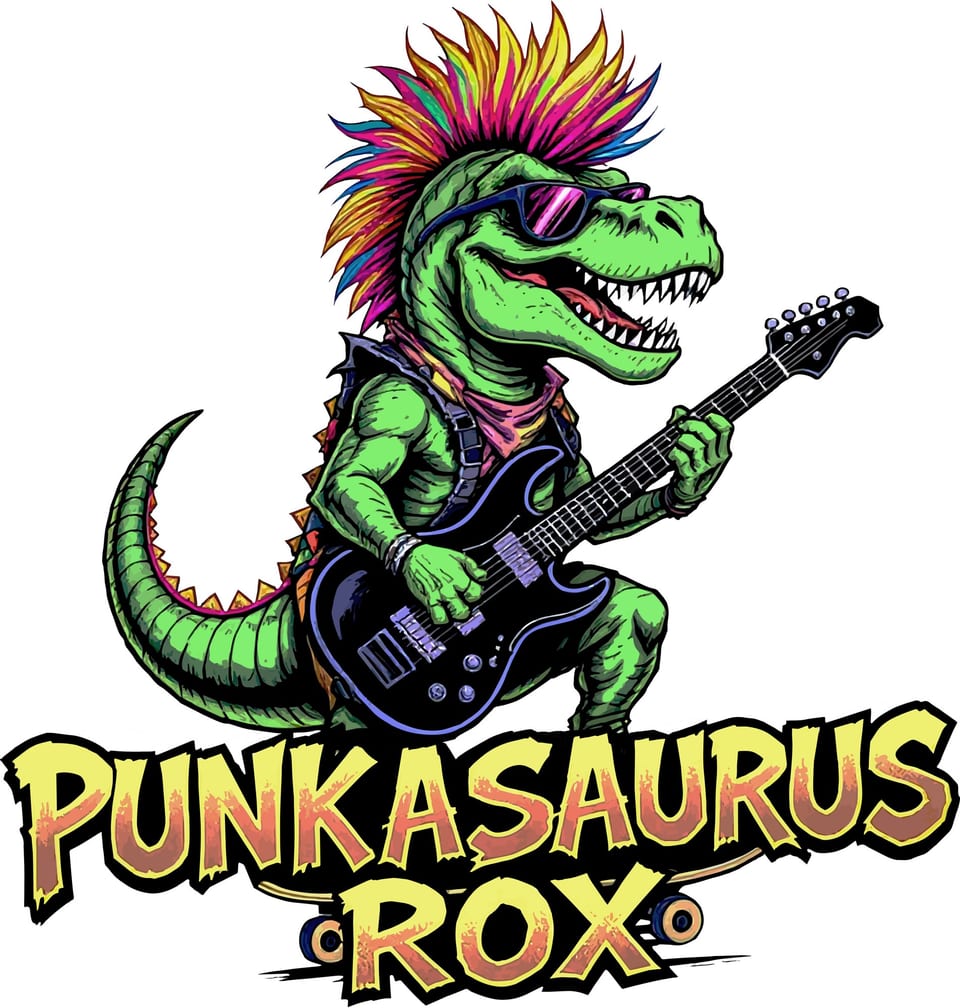 Punkasaurus Rox — original cut file design by Lauren Farrow