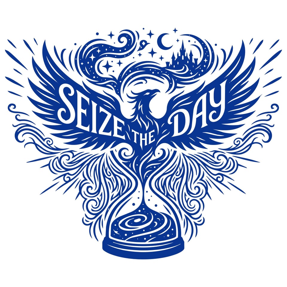 Seize the Day — original cut file design by Lauren Farrow