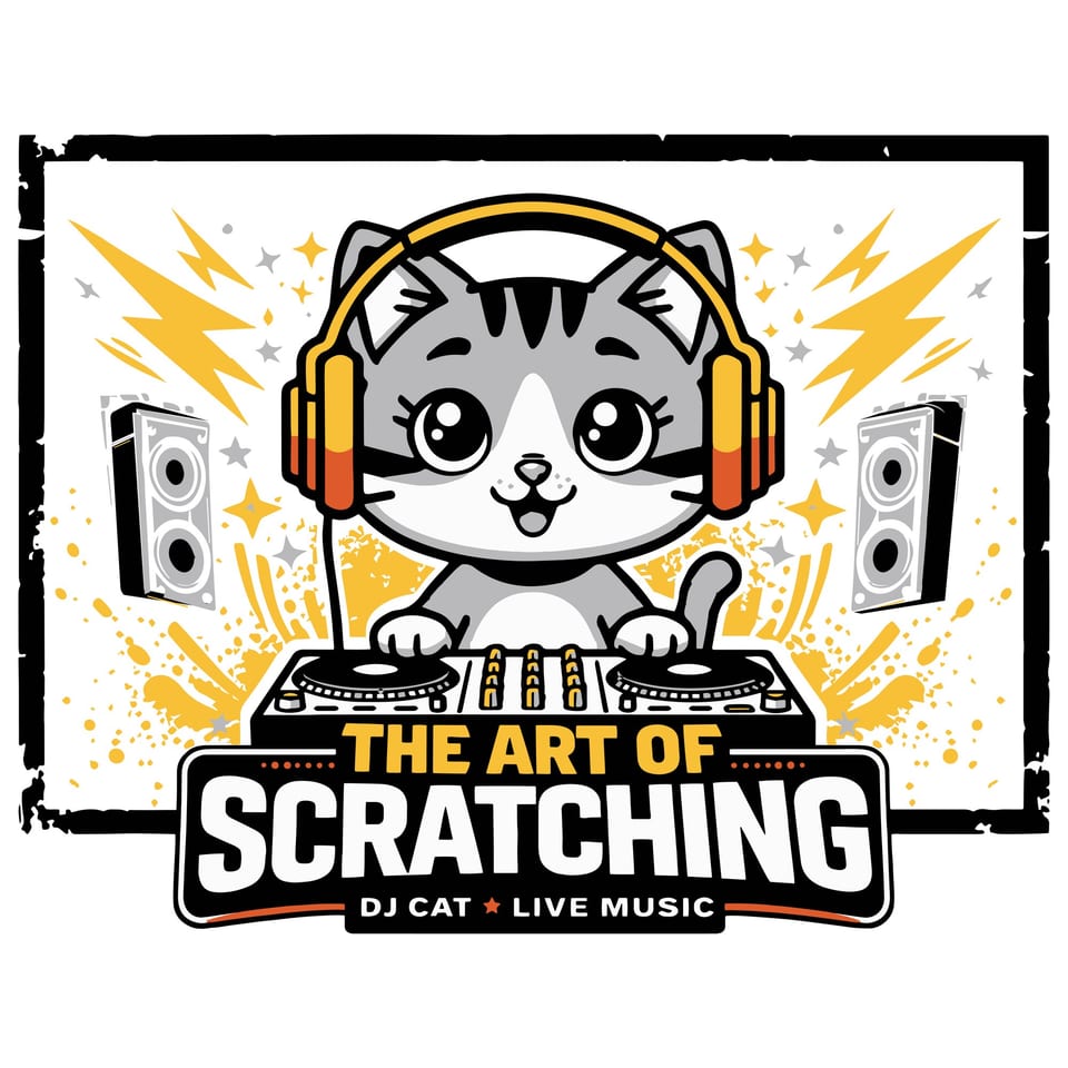 The Art of Scratching — original cut file design by Lauren Farrow