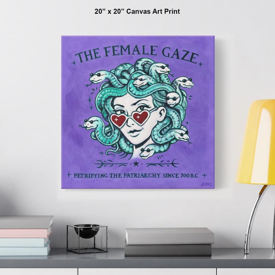 The Female Gaze (Purple), canvas print — photo 1